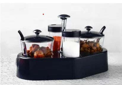 8122 Ganesh rendy Condiment set For Kitchen Transparent jar For Easy To Access Spice 1 Piece Spice Set (Plastic) DeoDap 8122 Ganesh rendy Condiment set For Kitchen Transparent jar For Easy To Access Spice 1 Piece Spice Set (Plastic) DeoDap
